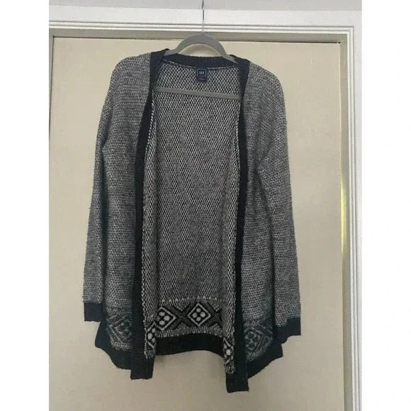 Gap Women’s Black and White Cardigan Size Small - Picture 1 of 5